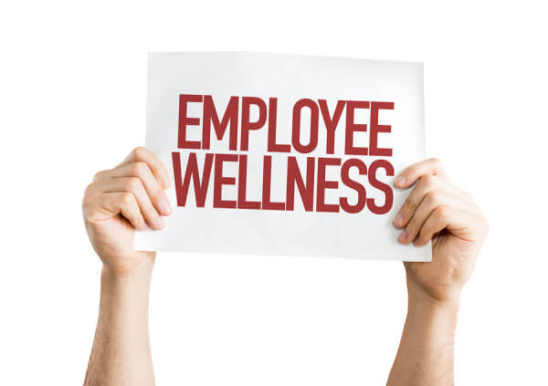 Employee Benefits placard isolated on white